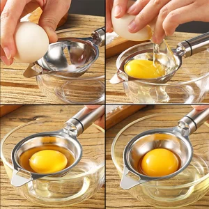 Stainless Steel Egg Yoke Separator Filter Egg Whites And Yolks Strainer Div SG